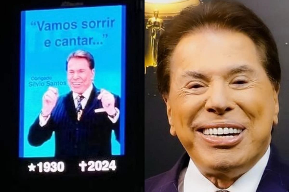 Os relógios de São Paulo exibem uma enigmática homenagem a Silvio Santos: 'Vamos sorrir e cantar'