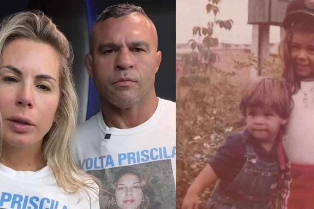 Vitor Belfort se emociona ao lembrar de fotos de Priscila; ela desapareceu misteriosamente no RJ há 20 anos