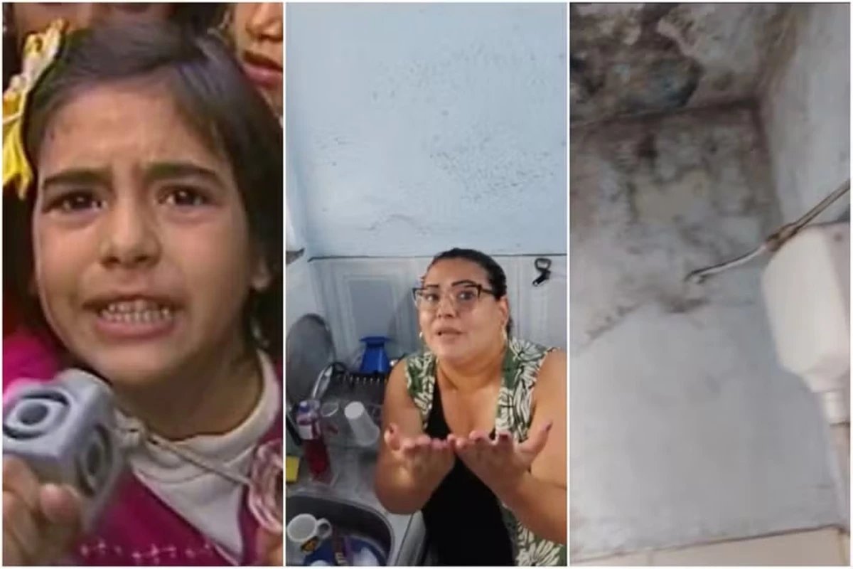 Dona do meme ‘Que Xou da Xuxa é esse’ movimenta a web ao mostrar uma casa simples com infiltração no banheiro: ‘Briga’