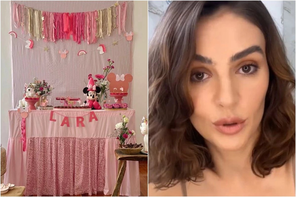 A esposa de Junior, Mônica Benini, fica indignada com as críticas à simples festa de aniversário da filha: “Não me importo...”