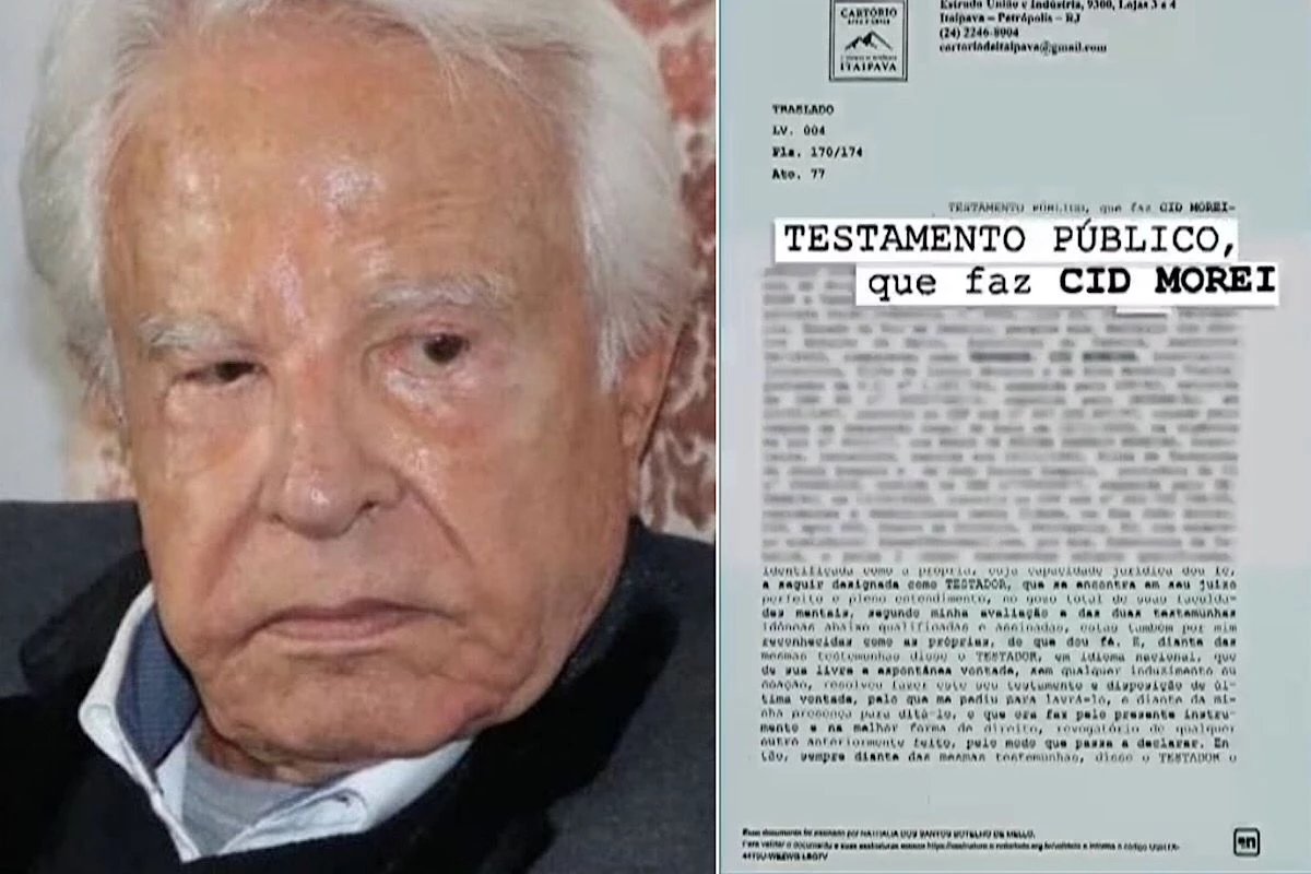 Testamento de Cid Moreira é tornado público e revelado o verdadeiro motivo que levou o jornalista a deserdar os dois filhos