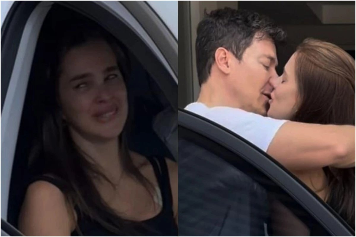 Essa foi a reação de Vera Viel ao chegar em casa após receber alta; um tumor foi removido de sua coxa