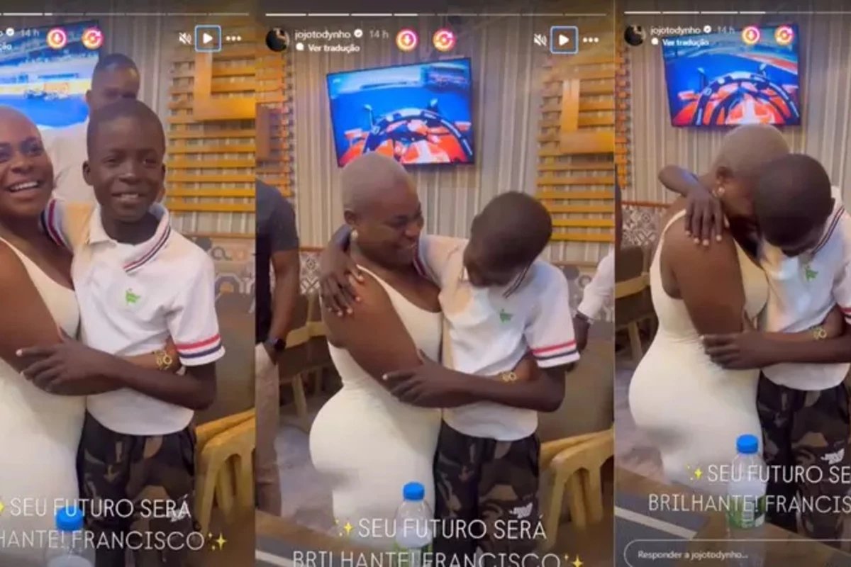 Jojo Todynho publica reencontro com filho de 12 anos em Angola; Cantor aguarda decisão judicial para trazê-lo ao Brasil