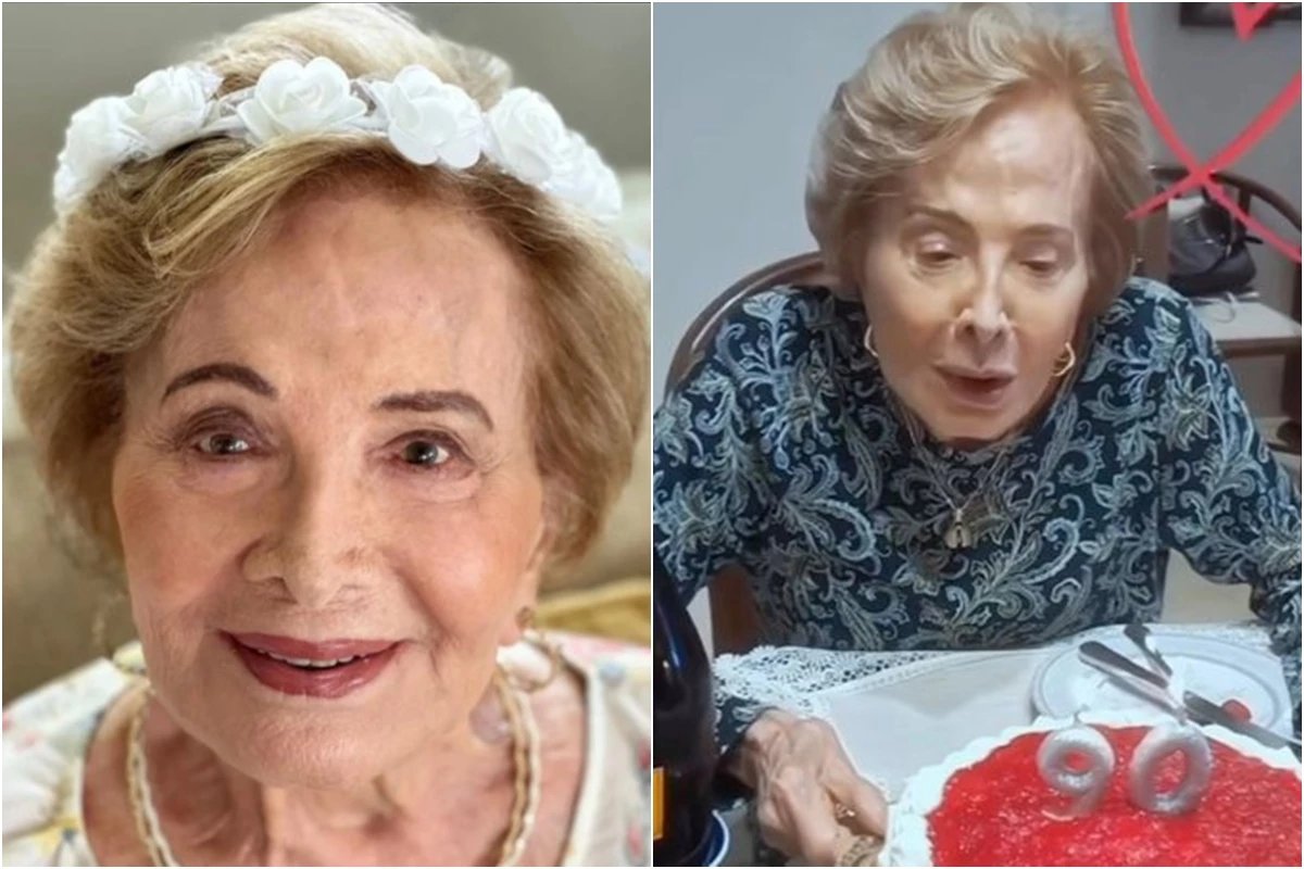 Viúva, Gloria Menezes comemora 90 anos com a família