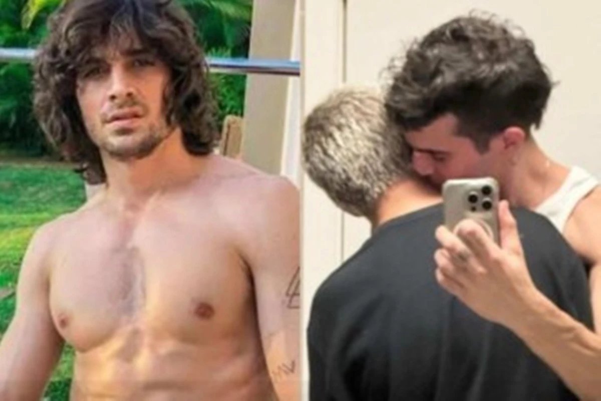 Fiuk publica foto em clima romântico e site aponta suposto romance que ele cheirou no pescoço do cantor