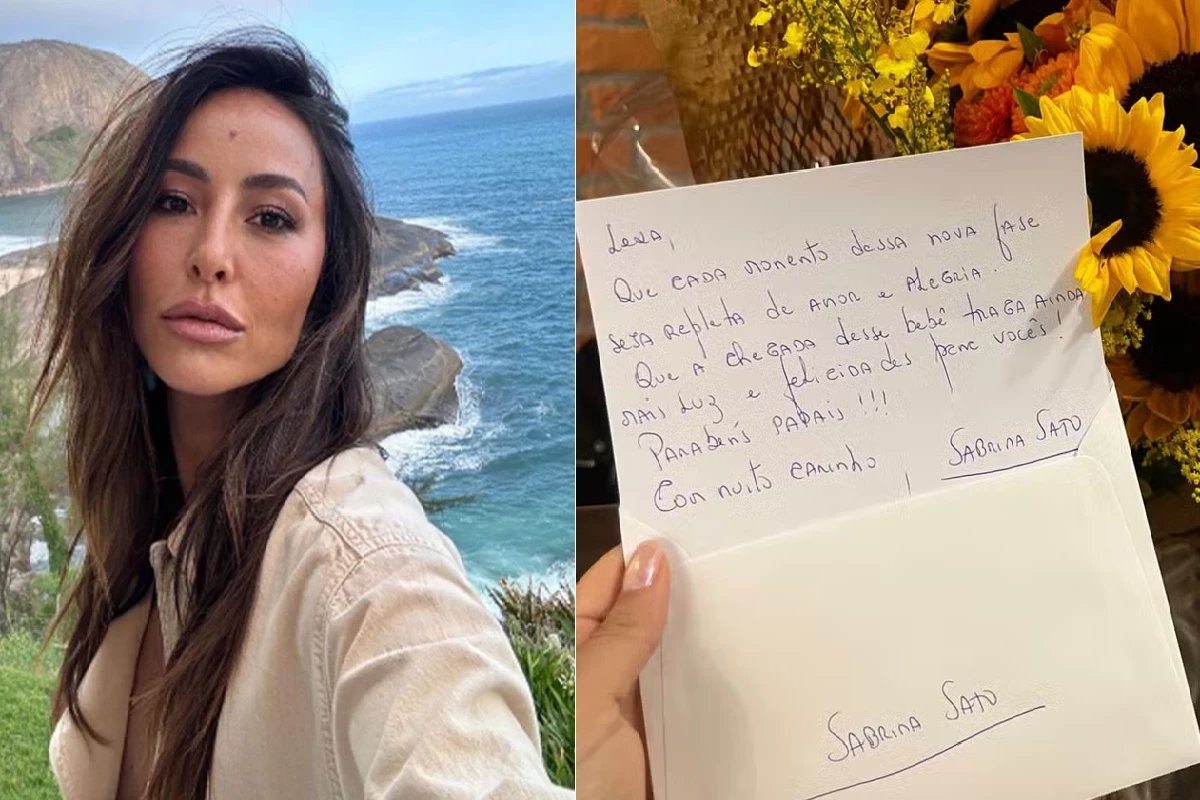 Sabrina Sato escreve linda carta à mão e texto é publicado