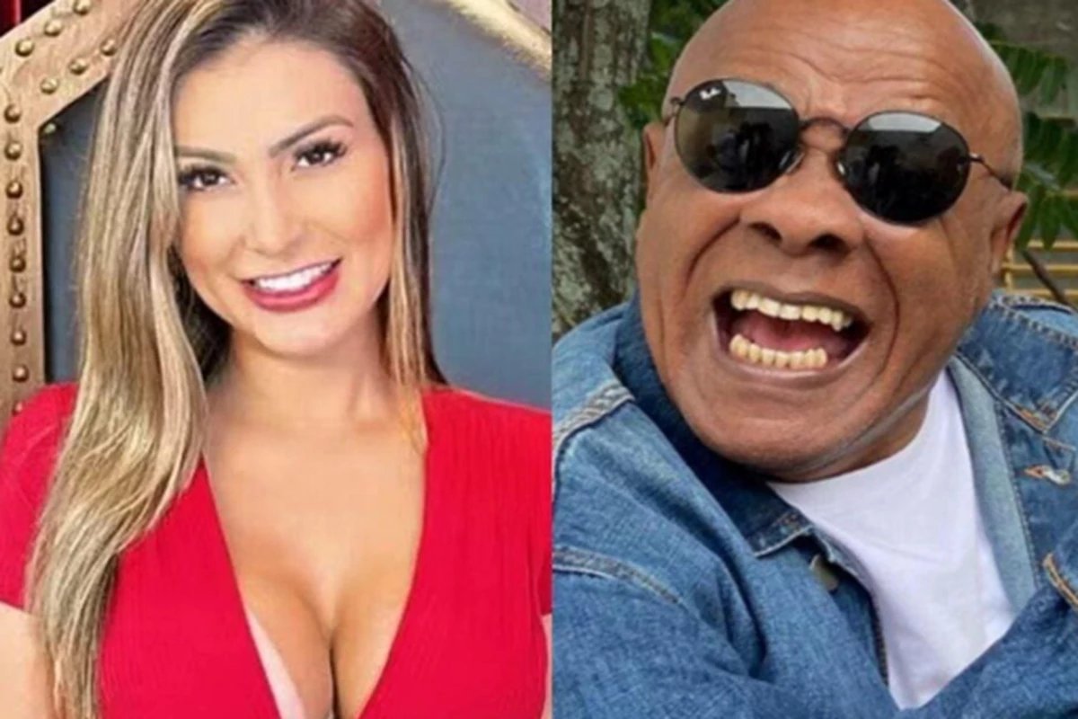 Andressa Urach tenta confrontar Kid Bengala, faz convite ousado e ouve resposta digna