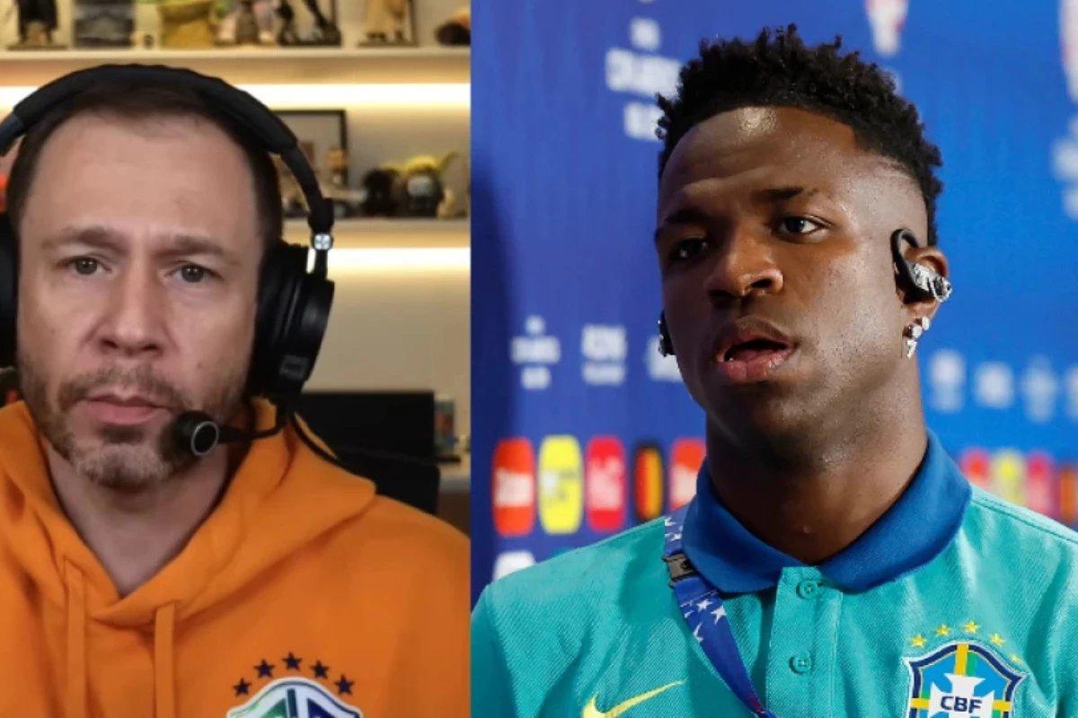 Tiago Leifert defende Vini Jr. na polêmica da Bola de Ouro: ‘Hoje ele é o número 1’
