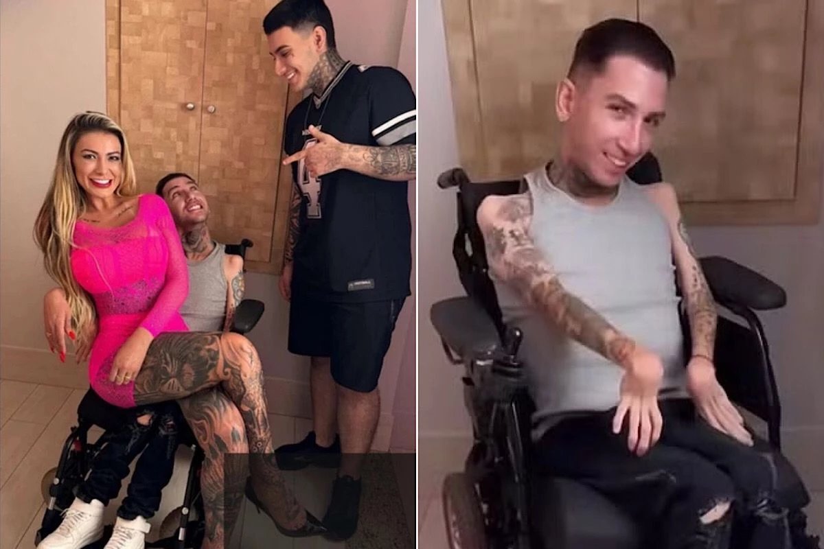 Andressa Urach diz que realizou sonho após filmar com cadeirante; o filho dele filmou tudo