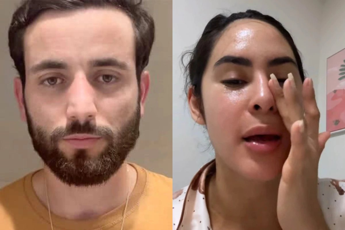 Crise? Matteus supostamente teve um ataque de ciúme quando viu Isabelle com outro homem.