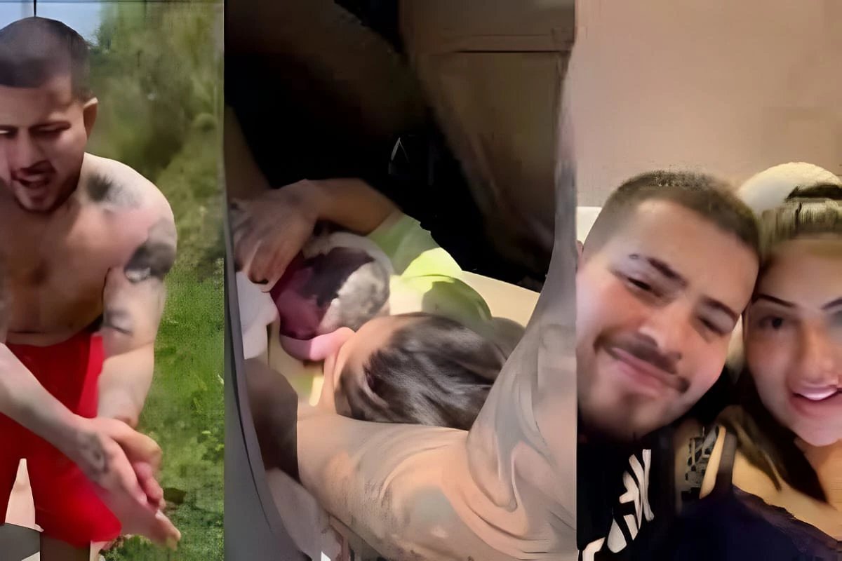 Após dar à luz o filho, ator se emociona com nascimento de Samuel: ‘Ele não queria esperar’