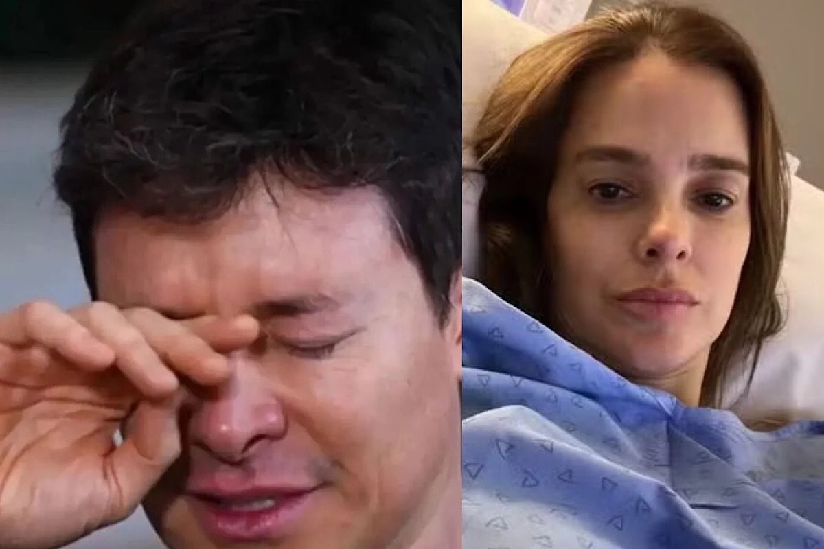 Rodrigo Faro chora, emocionado com a nova fase do tratamento do câncer da esposa