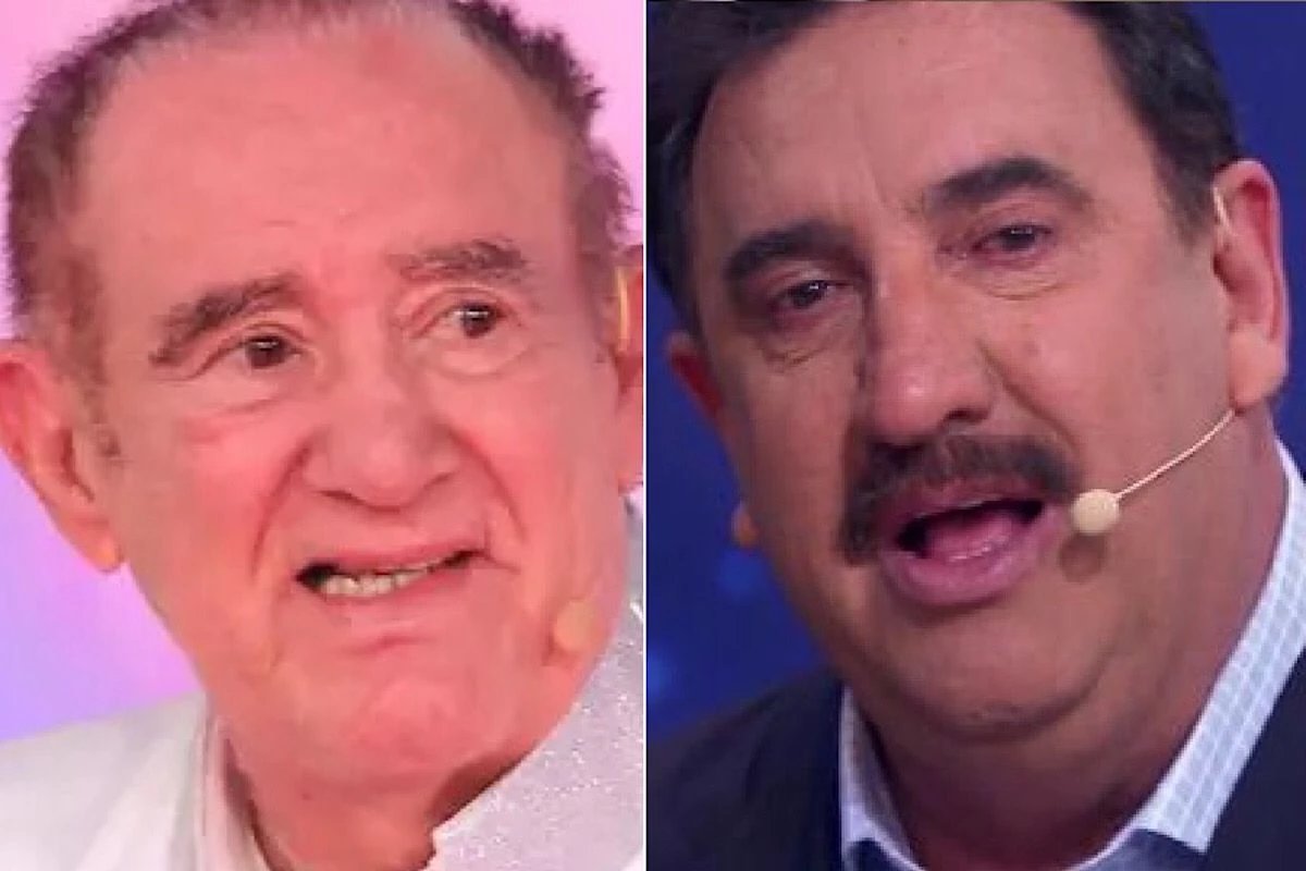Renato Aragão realiza sonho de Ratinho e deixa apresentador do SBT emocionado
