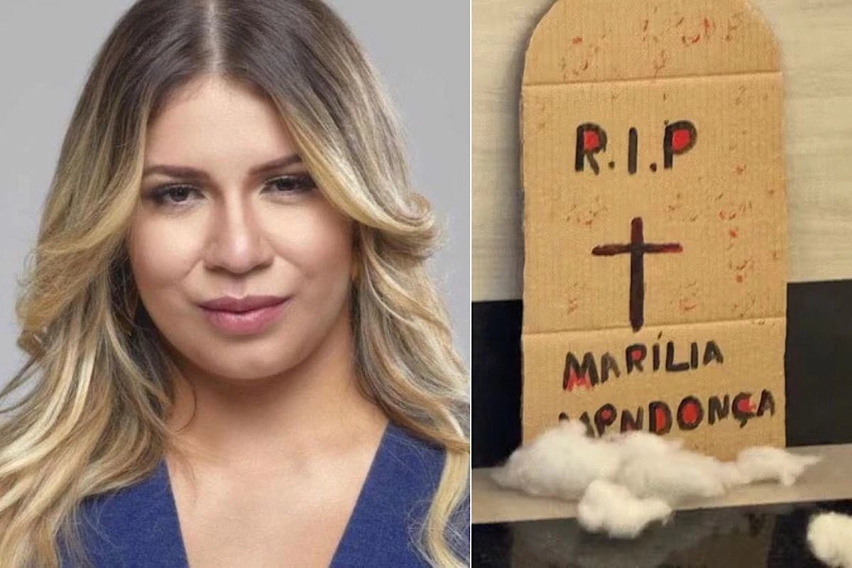 Fast food usa ‘lápide’ de Marília Mendonça na decoração de Halloween e causa indignação