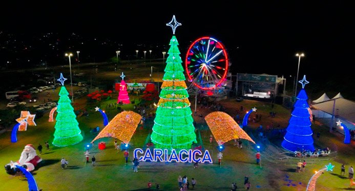 Vila de Natal de Cariacica é inaugurada e encanta a todos