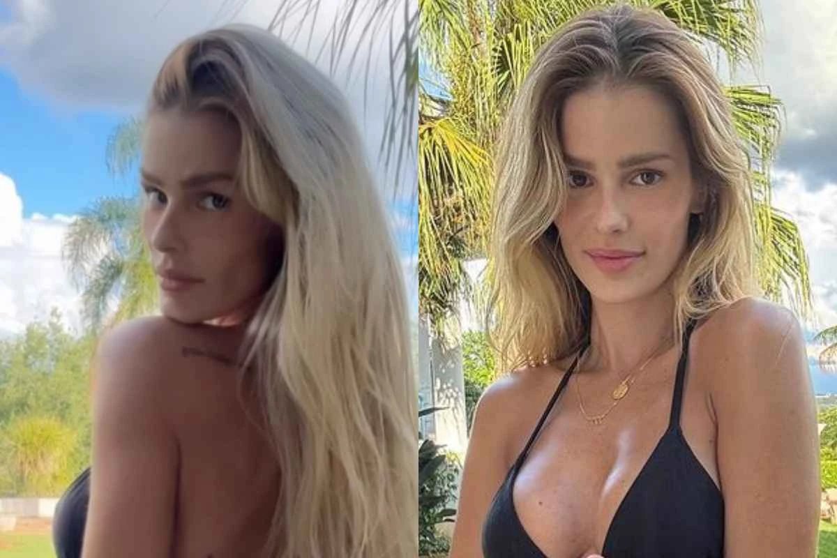 Macérrima, Yasmin Brunet vai para a web ao aparecer em diversas fotos usando calcinha fio dental e exibindo tatuagem íntima