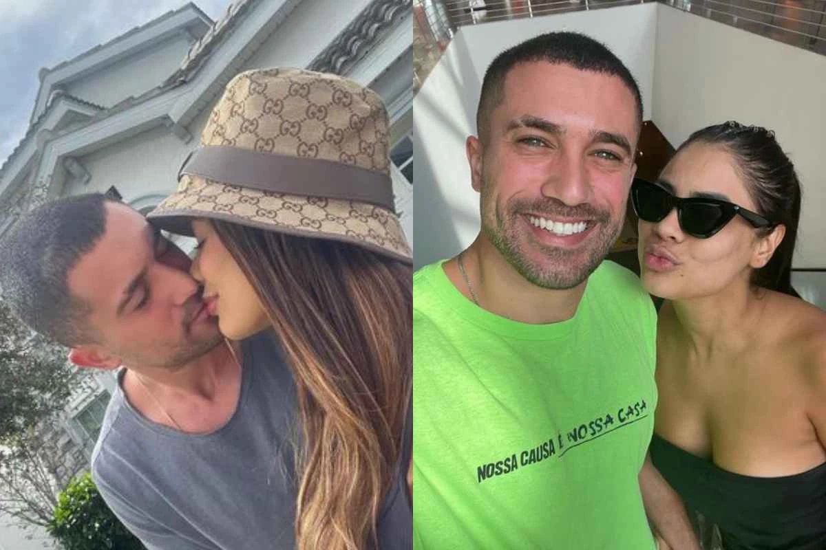 Grávida, Lexa aparece em fotos íntimas com o noivo, Ricardo Vianna, durante viagem