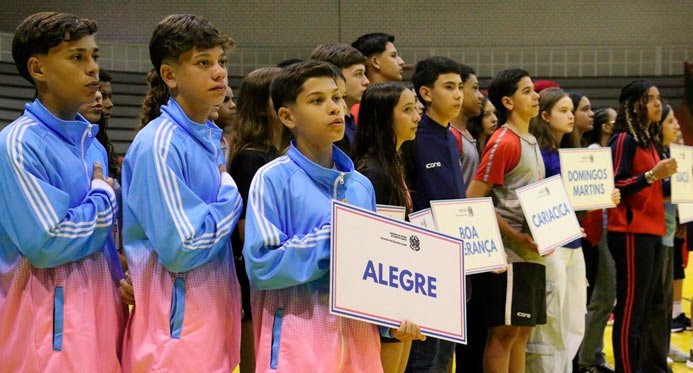 Jogos escolares de ES: a cerimônia de abertura marca o início da fase final do estado