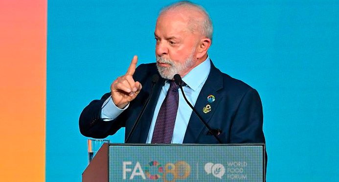 A fome é irmã da guerra, diz Lula no Fórum Mundial de Alimentação