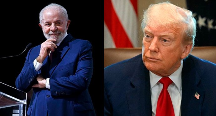 Lula fala com Donald Trump para videoconferências no meio de tarifas em produtos brasileiros