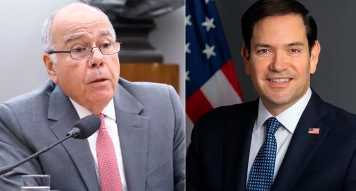 Mauro Vieira e Marco Rubio se reúnem para reverter tarifas dos EUA sobre produtos brasileiros