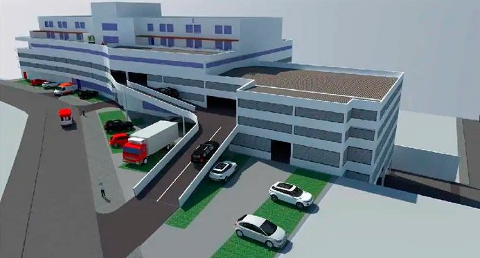 Obra da segunda fase do Hospital do Câncer de Cachoeiro de Itapemirim avança