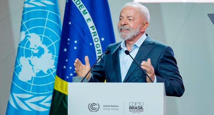 É mais barato cuidar do clima do que fazer guerra, diz Lula na COP30