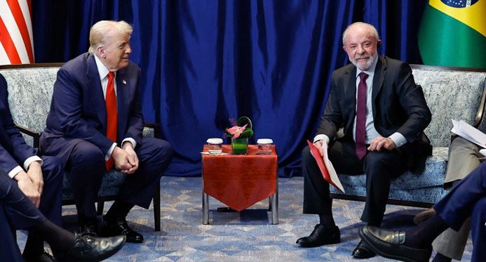 Lula liga para Trump e pede eliminação total das tarifas contra o Brasil