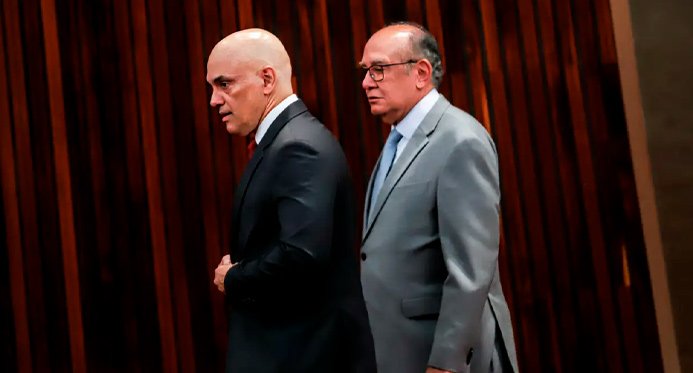 Moraes representa a “força moral” do STF, diz Gilmar Mendes
