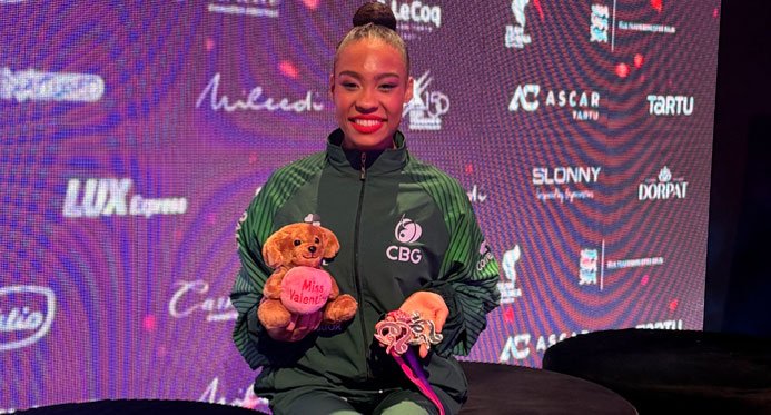 A capixaba Geovanna Santos conquista duas medalhas inéditas no Grande Prêmio da Estônia