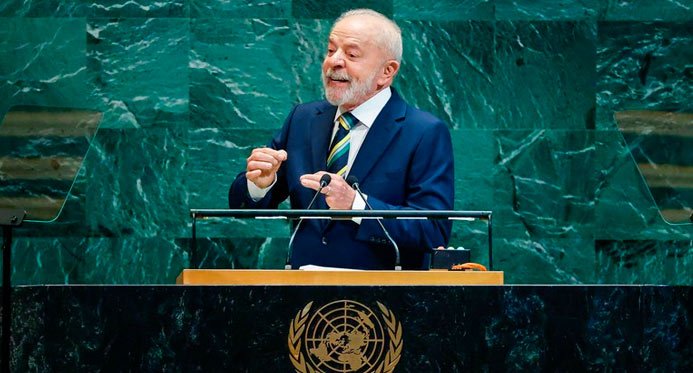 Lula diz que ONU está “cedendo ao fatalismo dos senhores da guerra”