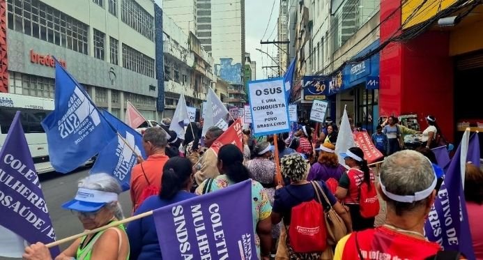 Linhares sedia Marcha Estadual pela Saúde em defesa do SUS e dos direitos trabalhistas