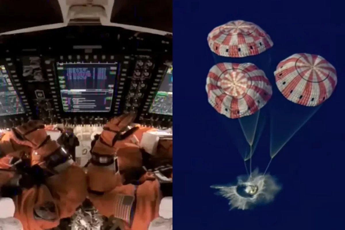 Missão Artemis 2 mostra imagens ao vivo de astronautas na Terra