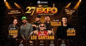 Atrações nacionais confirmadas para a 27ª Expo Aracruz