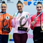 A capixaba Geovanna Santos é vice-campeã brasileira na ginástica rítmica