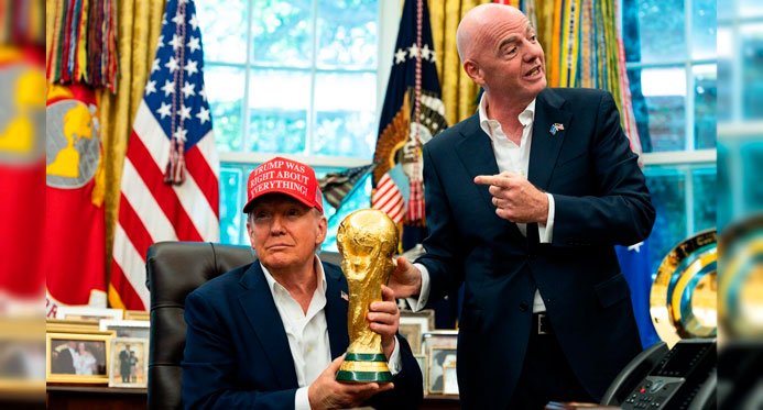 Donald Trump entregará o troféu da Copa do Mundo de 2026, anuncia FIFA