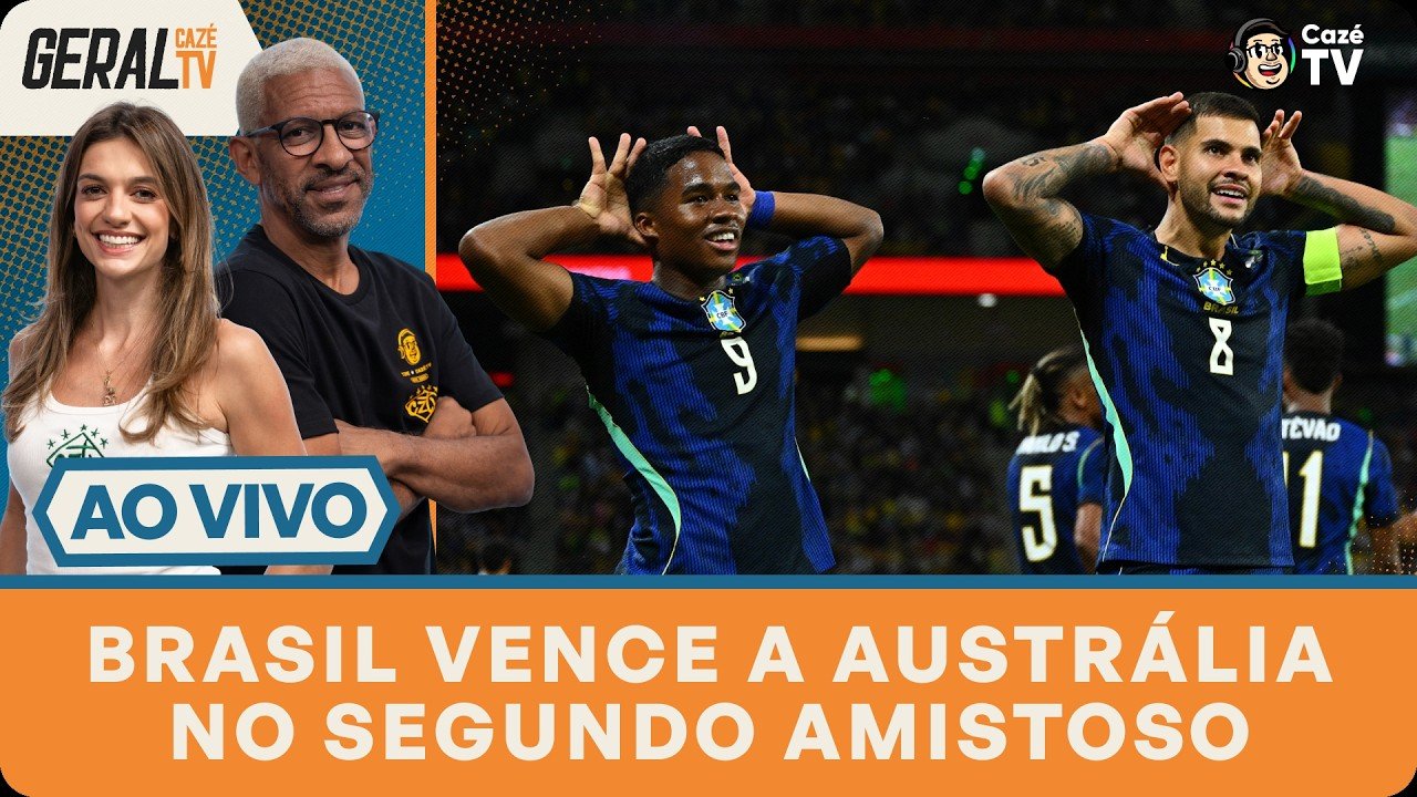 AO VIVO: BRASIL MELHORA E VENCE A AUSTRÁLIA NO 2º AMISTOSO | GERAL CAZÉTV