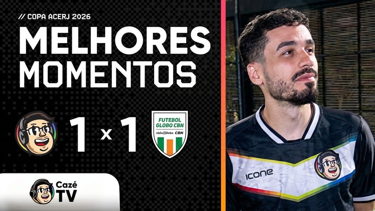 MELHORES MOMENTOS: CAZÉTV FC 1 X 1 RÁDIO GLOBO/CBN | 3ª RODADA | COPA ACERJ 2026