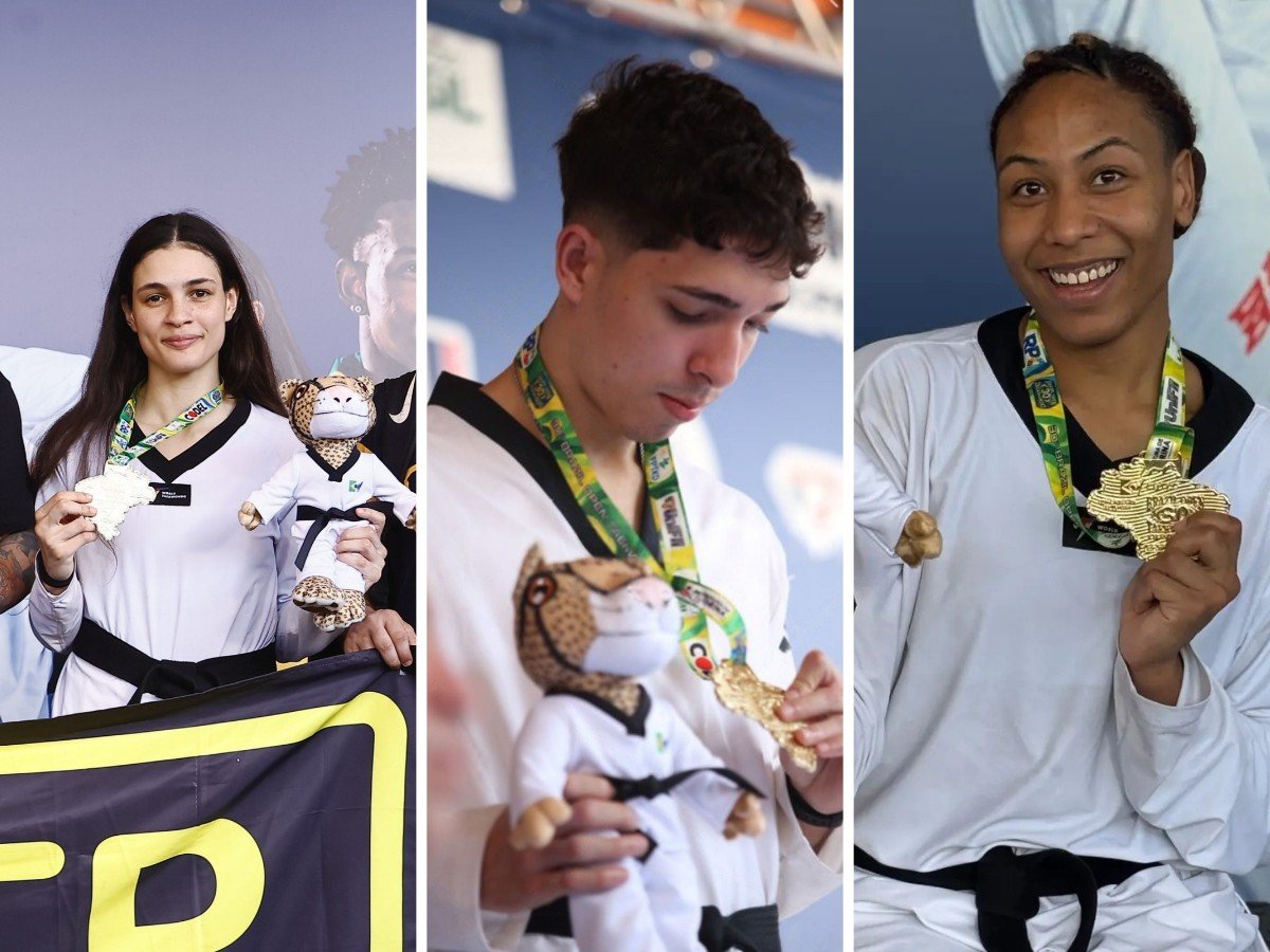 Taekwondistas da Baixada Santista conquistam 3 ouros no Brazil Open