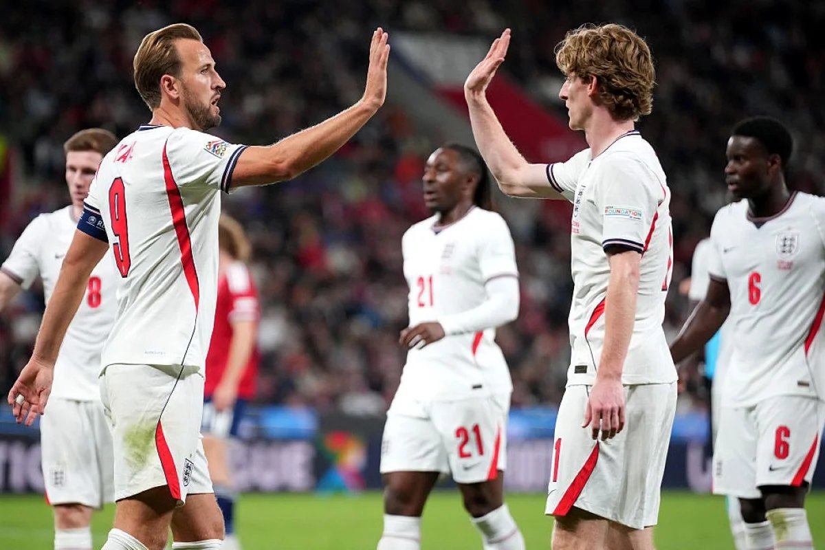Com gols de Kane e Gordon, Inglaterra vence a Tchéquia na Nations League