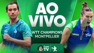 AO VIVO: TÊNIS DE MESA | HUGO CALDERANO E BRUNA TAKAHASHI NO WTT CHAMPIONS DE MONTPELLIER