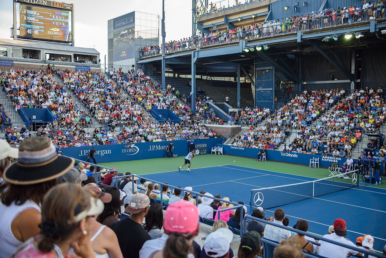 2015 US Open Tennis - Tournament - Donald Young (USA) def. Viktor Troicki (SRB) (22)