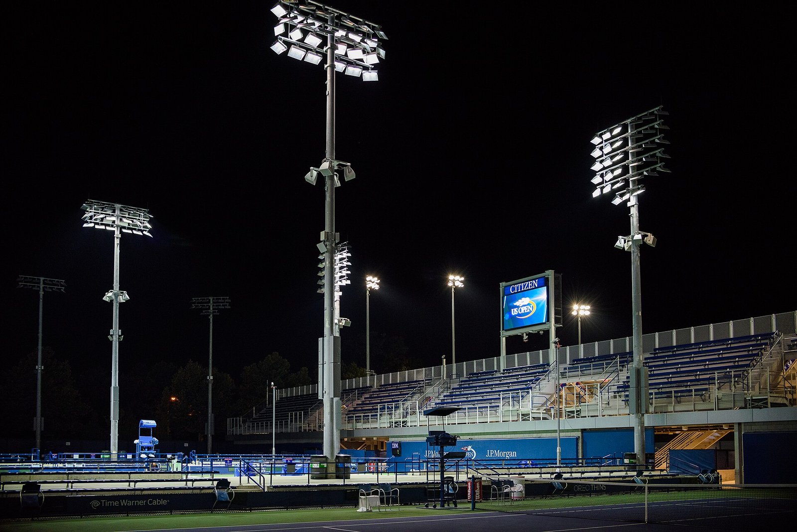 2015 US Open Tennis - Tournament - Looking Across Courts 4, 5, and 6