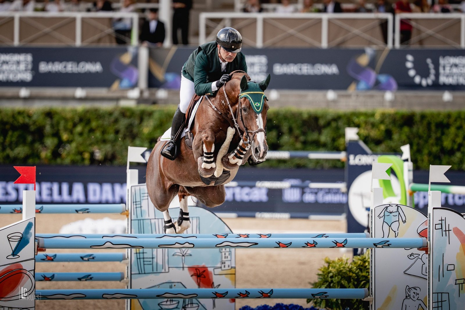 Liga das Nações de hipismo: Brasil é vice-campeão em Barcelona