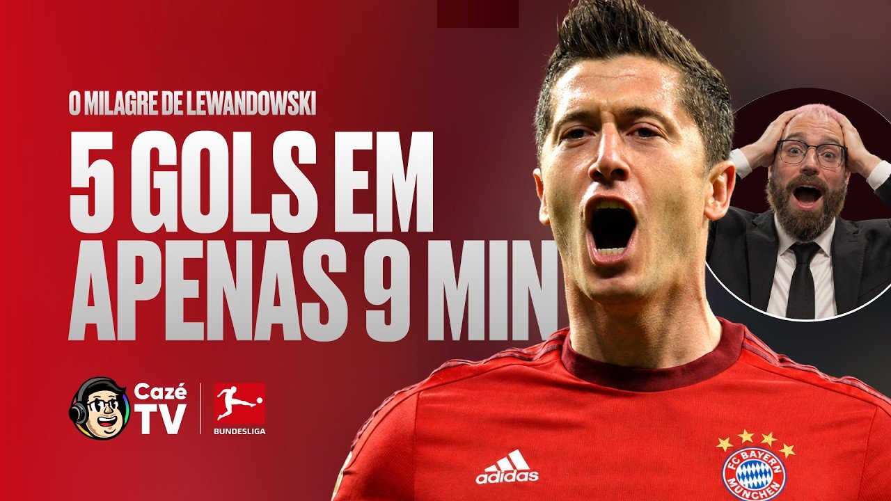 5 GOLS EM APENAS 9 MINUTOS! LEWANDOWSKI FEZ HISTÓRIA!