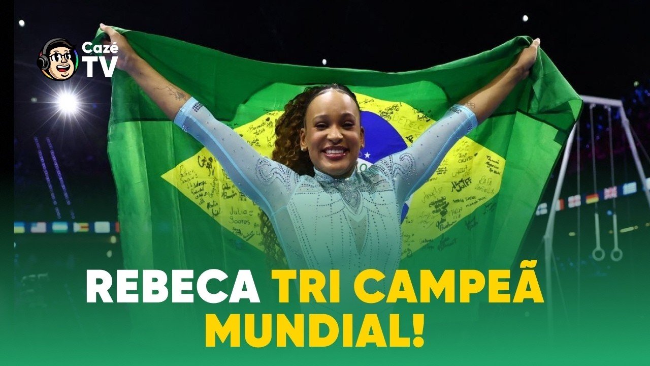 A RAINHA É TRI! VEJA O OURO DE REBECA ANDRADE NO MUNDIAL DE GINÁSTICA