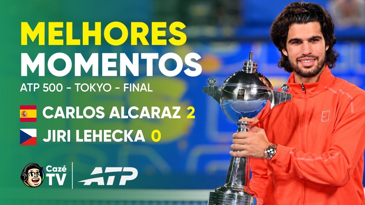 ALCARAZ CAMPEÃO! ESPANHOL DERROTA LEHECKA E LEVANTA O TROFÉU | FINAL | ATP 500 DE TÓQUIO