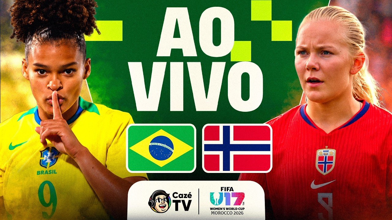 AO VIVO: BRASIL X NORUEGA | COPA DO MUNDO FEMININA SUB-17 2026 | 3ª RODADA