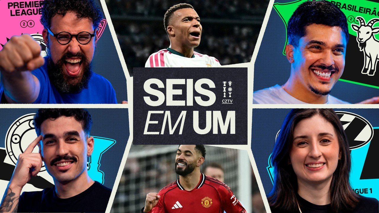 AO VIVO: DOMINGO RECHEADO DE FUTEBOL! MANCHESTER UNITED E REAL MADRID EM CAMPO | SEIS EM UM