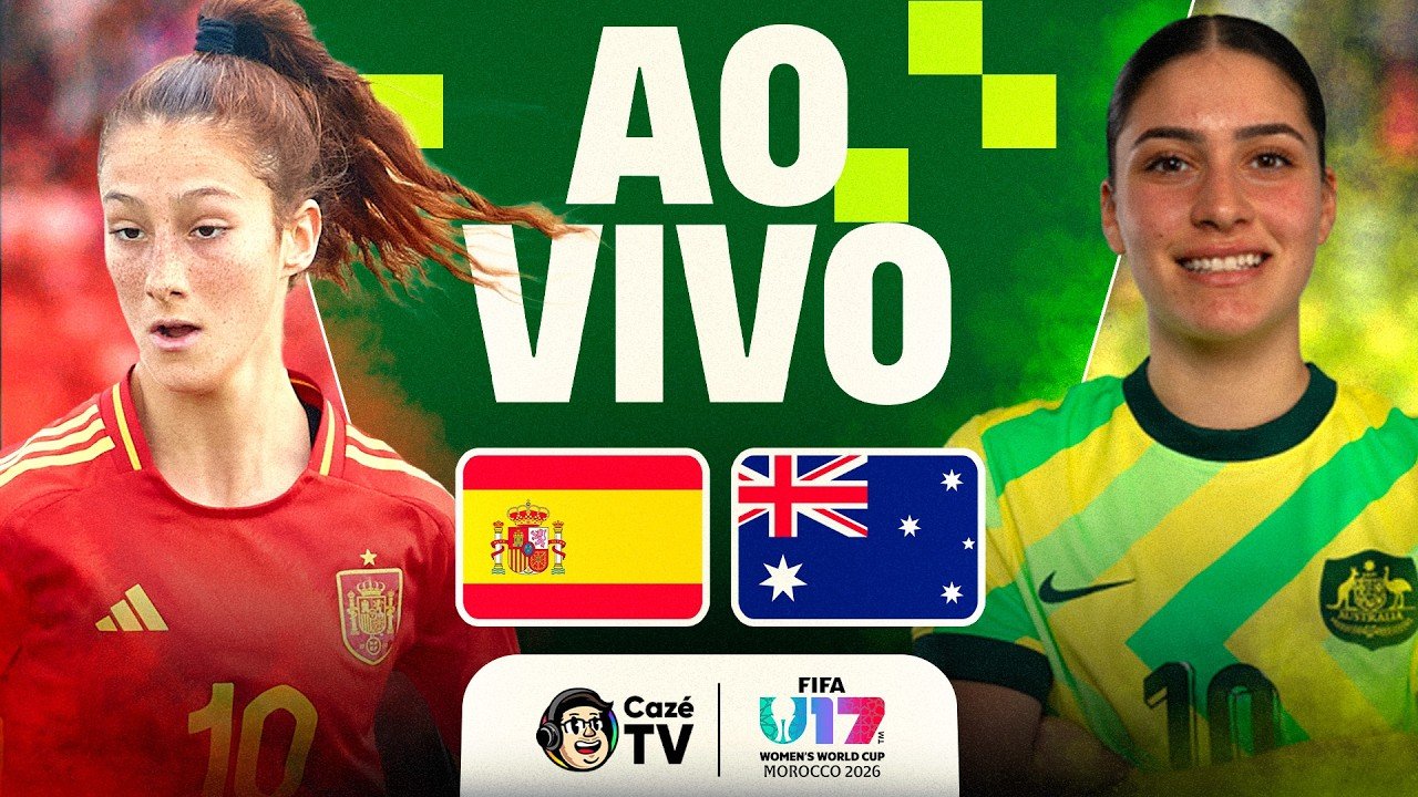 AO VIVO: ESPANHA X AUSTRÁLIA | COPA DO MUNDO FEMININA SUB-17 FIFA 2026 | RODADA